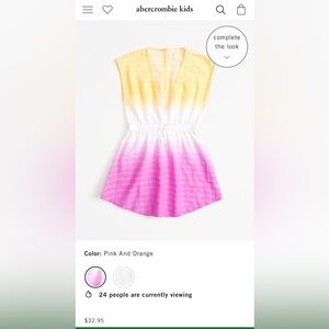 Abercrombie girls swim cover up